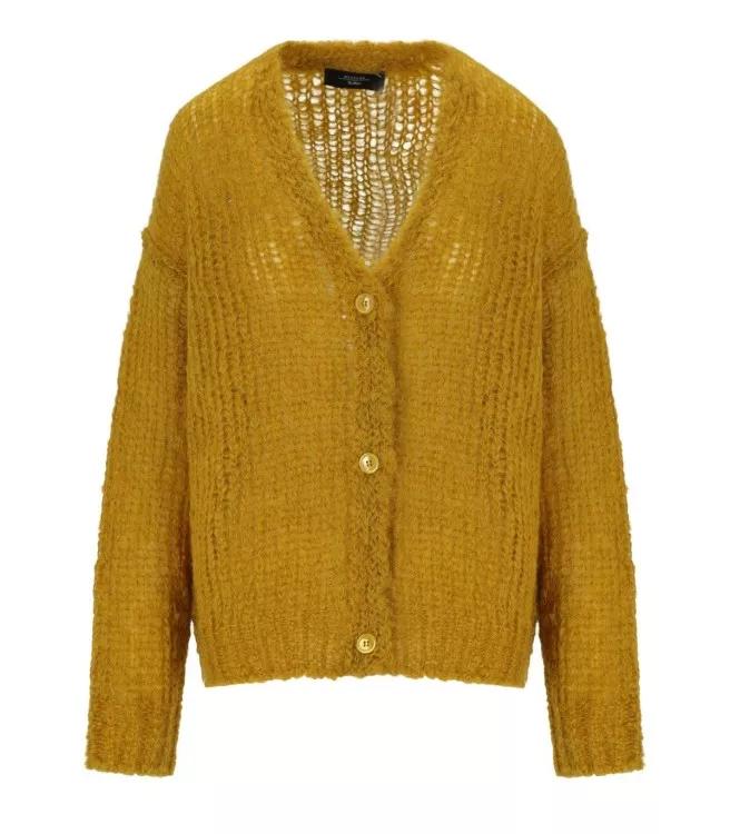 Max Mara Gerarda Senape Cardigan Yellow