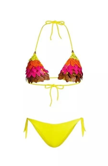 Pin Up Stars Yellow Two Piece Bikini Yellow