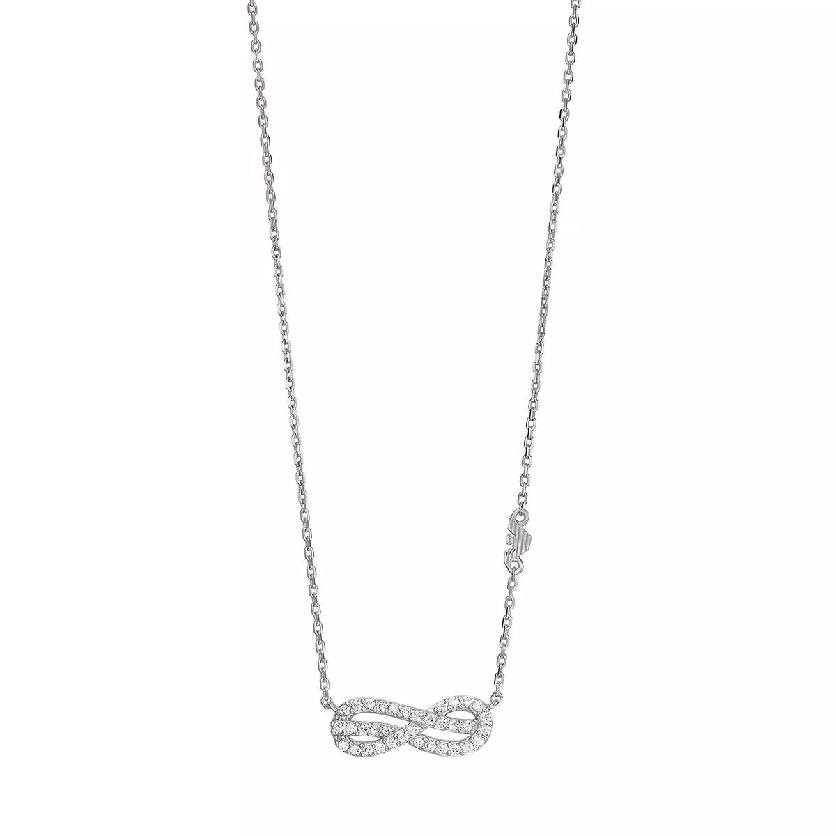 Emporio Armani Emporio Armani Sterling Silver Station Necklace Silver