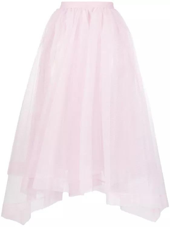 Alexander Mcqueen Midi Skirt Asymetric Design Pink Pink