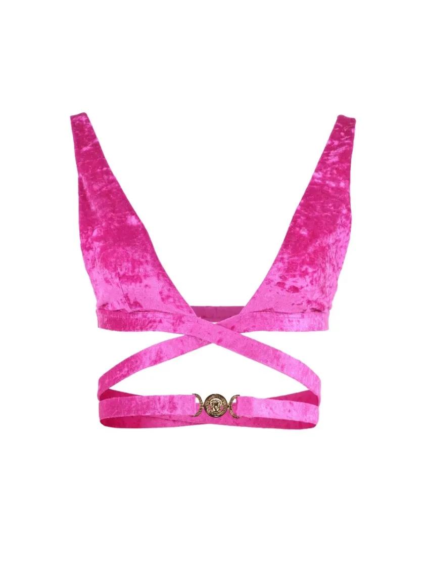 Versace Medusa Bikini Top Pink