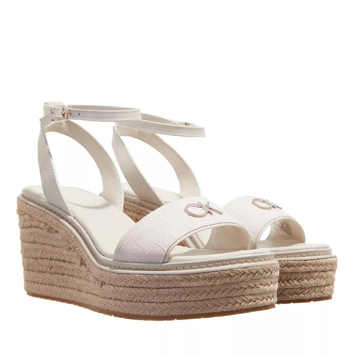 Calvin Klein Wedge Hh W Hw Jq Neutral Mono Sandale