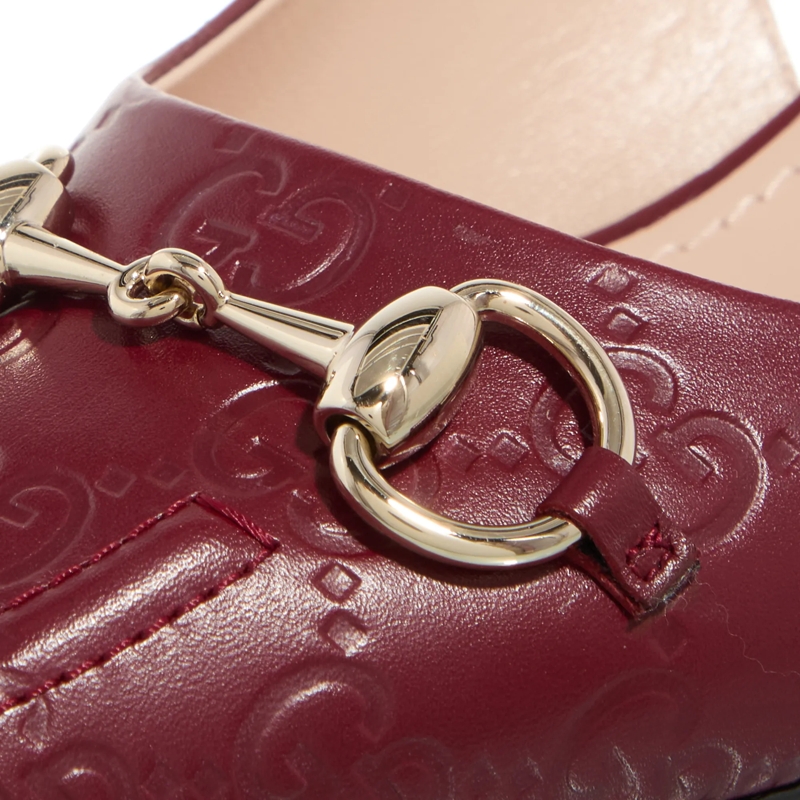 Gucci Escarpins Horsebit Slingback Burgundy