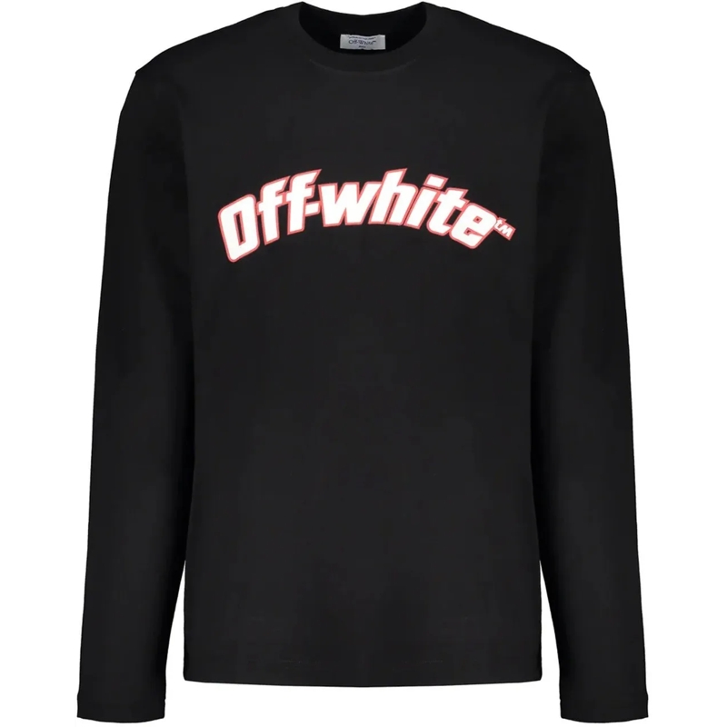 Off-White Legeres Oberteil OFF-WHITE Long-sleeve T-shirt schwarz