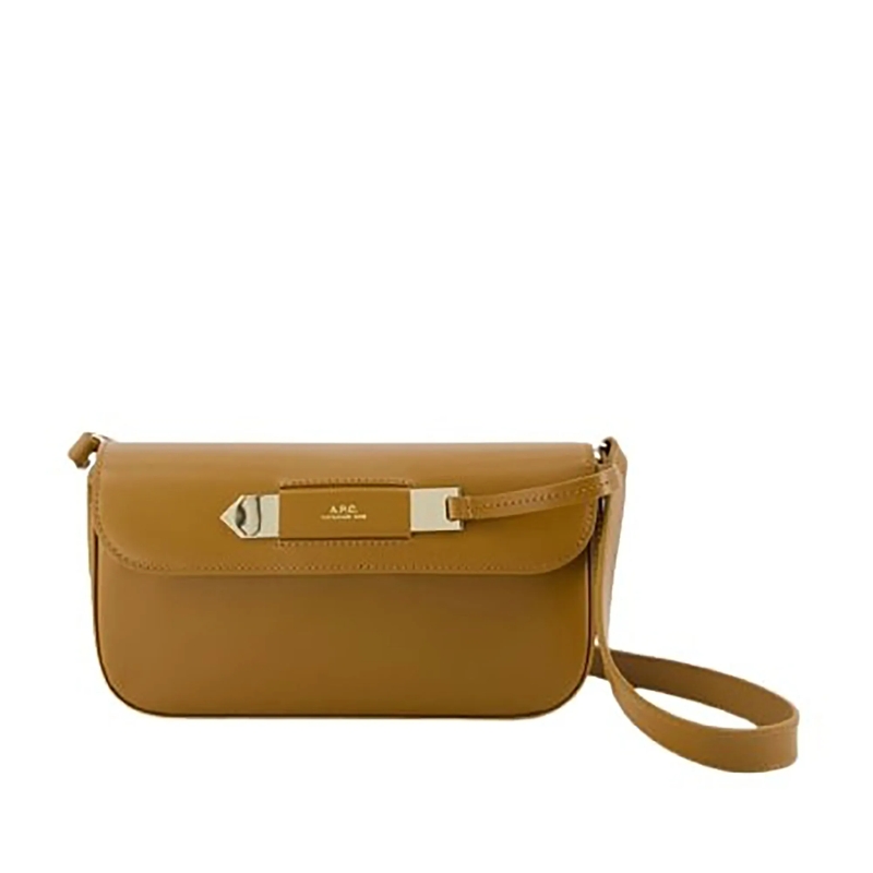 A.P.C. Sac à bandoulière Charlotte Hobo Bag - Leather - Brown Brown