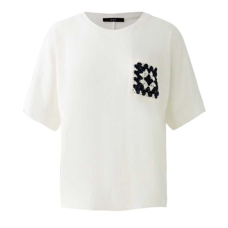 Oui T-Shirt T-Shirt offwhite