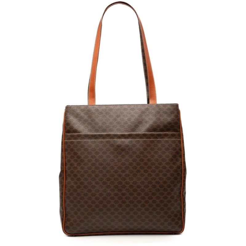 Celine Shopper Macadam Coated Canvas Tote braun
