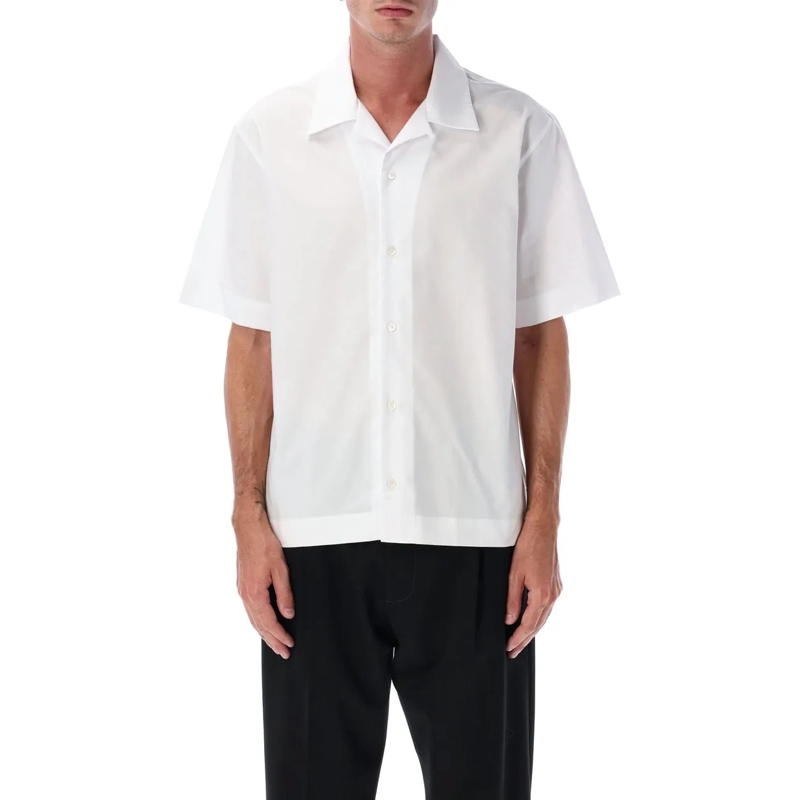 Givenchy T-Shirt Bowling Shirt Logo Bianco weiß