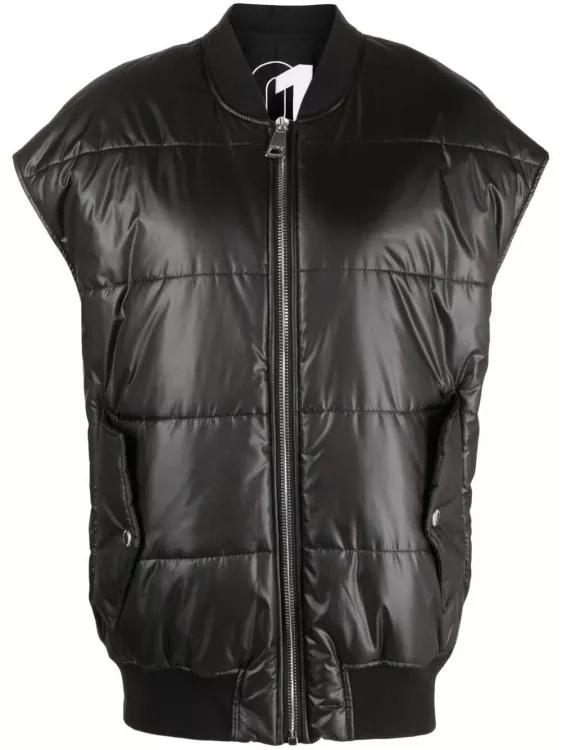 Thumbnail - Khrisjoy - Padded Bomber Vest - Größe 0 - schwarz