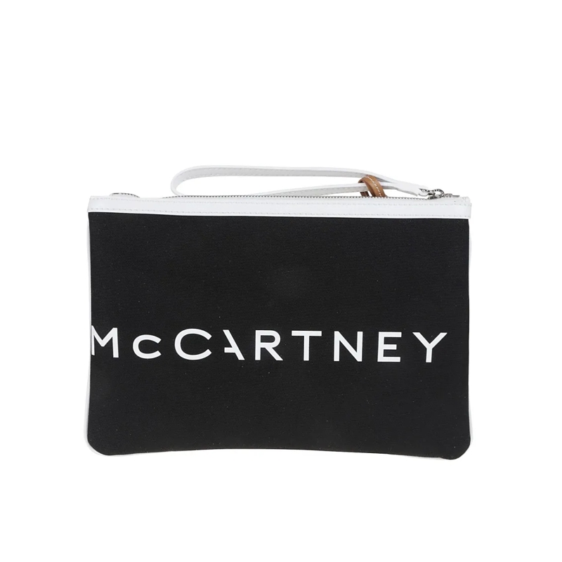 Stella McCartney Schultertasche Black Minimalist Clutch Black