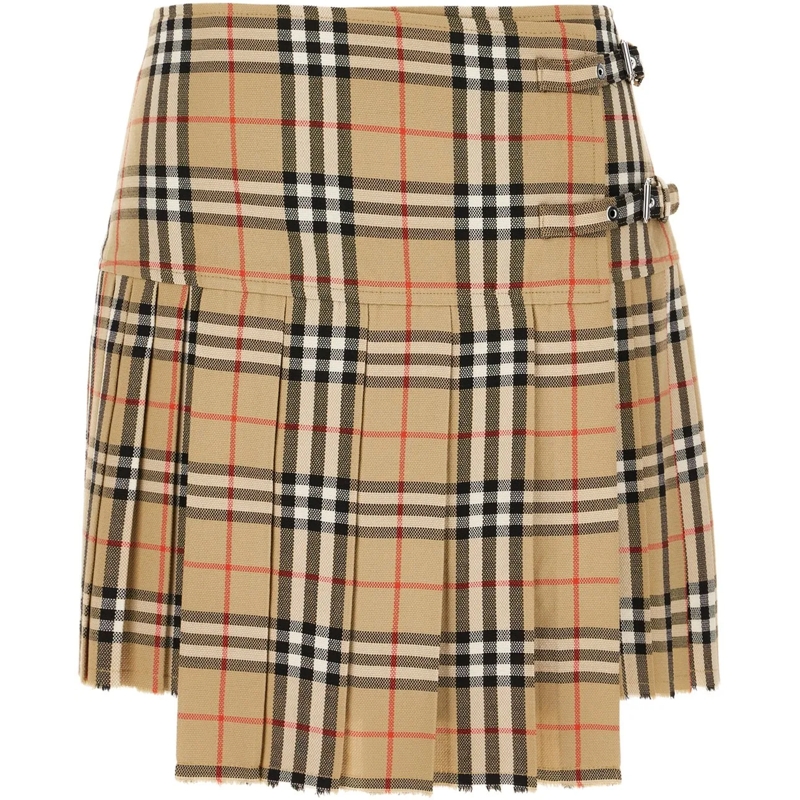 Burberry Midirock Burberry Embroidered wool mini skirt mehrfarbig