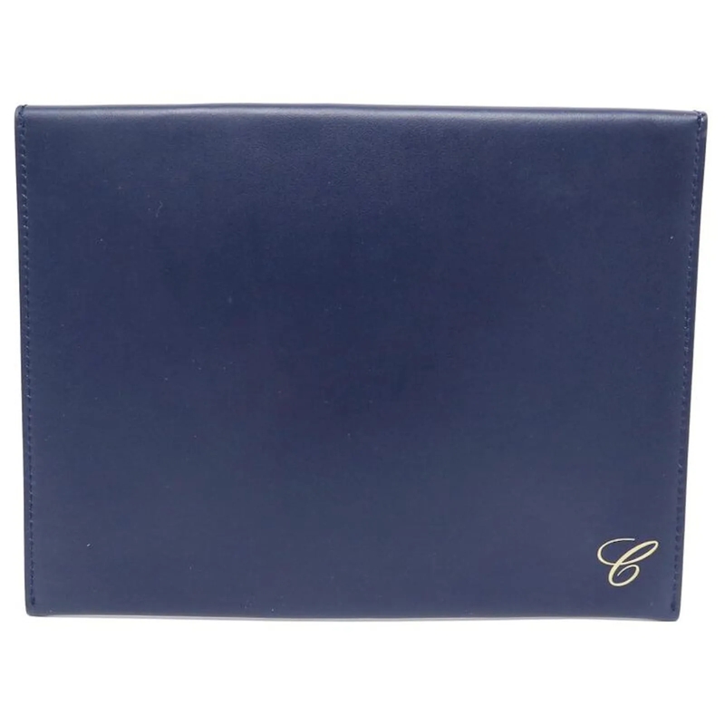 Chopard Clutch NEUE CHOPARD UMSCHLAGTASCHE 22.5CM BLAUES LEDER LE blau