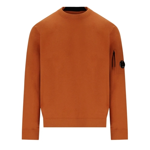 CP Company Truien C.P. COMPANY DIAGONAL RAISED FLEECE BOMBAY BROWN S orange