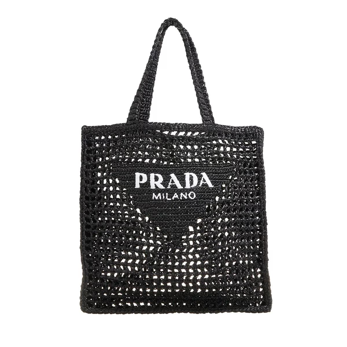 Prada Shopper - Crochet Shopping Bag - Gr. unisize - in Schwarz - für Damen