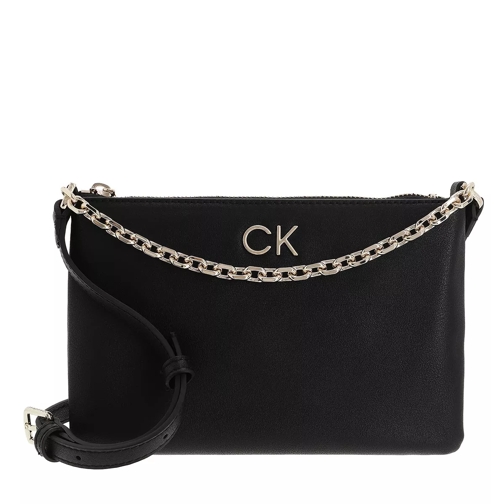 Calvin Klein Re-Lock Crossbody Chain Black Crossbody Bag