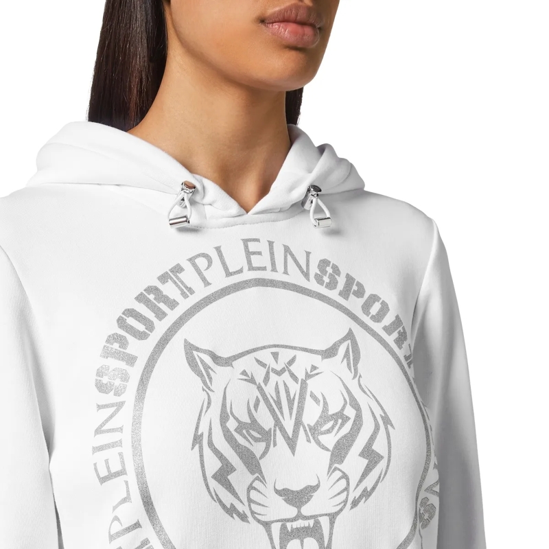 Plein Sport Top Hoodie Tiger weiss(Image 5)