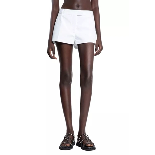 Valentino Compact Poplin Shorts White 