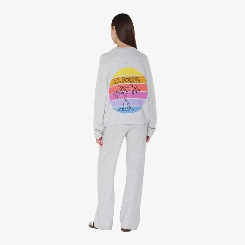 True Religion  - Lange Ärmel- Gerader Schnitt- Rippbündchen an  grau(Image 4)