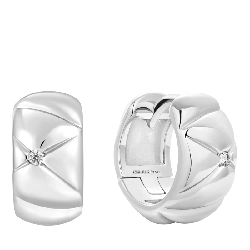 Ania Haie Ohrstecker 925er Sterlingsilber Silver Kiss Hoops silber