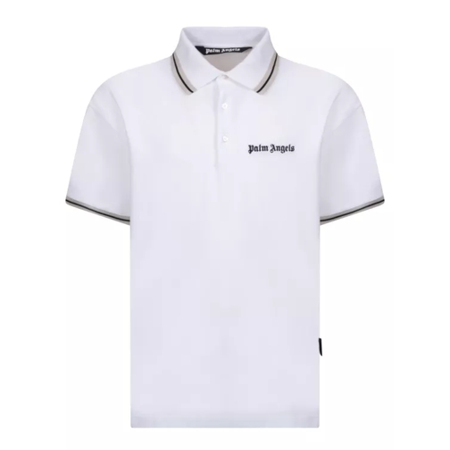 Palm Angels Cotton-Made Polo Shirt White Chemises