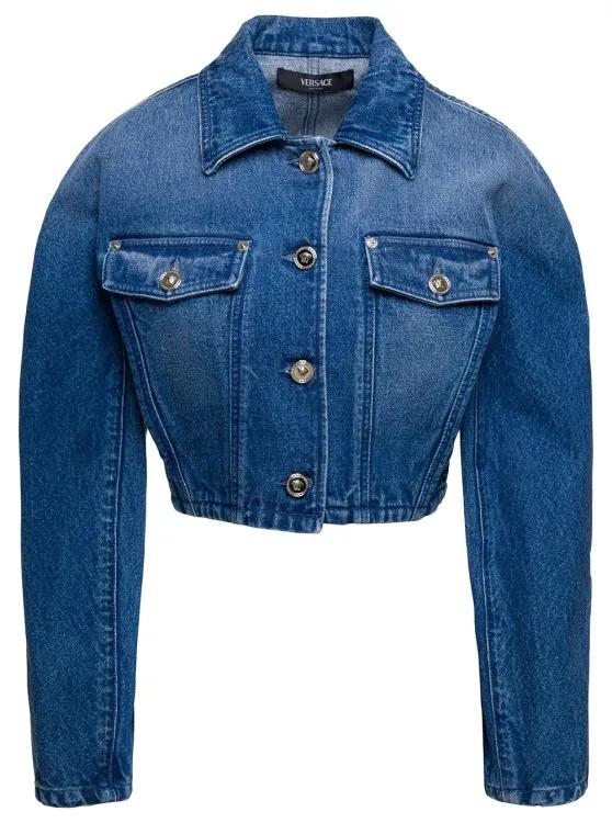 Versace - Giubbotto Denim - Größe 40 - blue