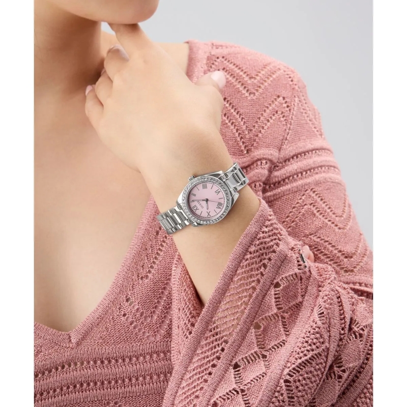 Guess Quarzuhr Quarz-Analoguhr Mini Luna silber(Image 3)