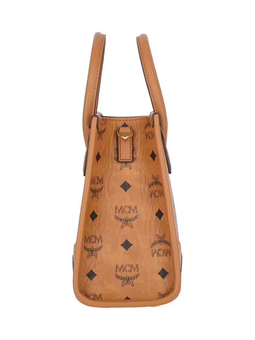 Thumbnail - MCM Shopper & Totes - Structured Monogram Print Tote Bag - Gr. unisize - in Braun - für Damen
