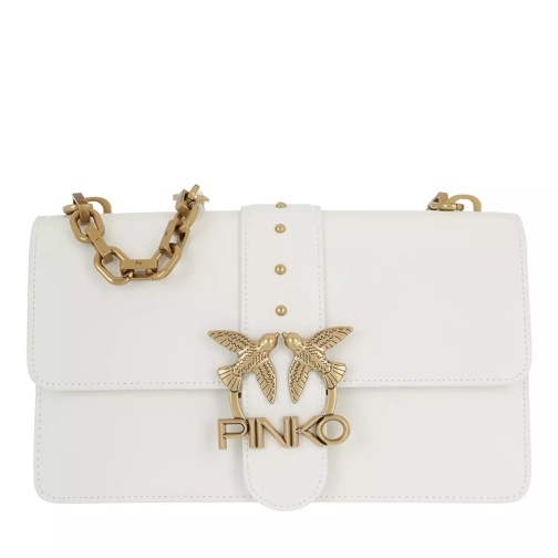 Pinko Love Classic Icon Simply 7 Crossbody White Crossbody Bag