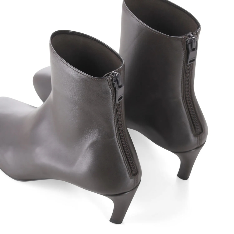 TOTEME Stiefeletten Stiefeletten aus Nappaleder braun(Image 5)
