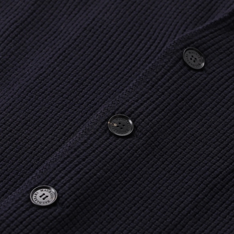 Maurizio Baldassari  Gestricktes Sakko aus Schurwolle blau(Image 4)
