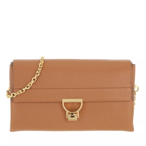Coccinelle Arlettis Handbag Grainy Leather  Caramel Crossbody Bag