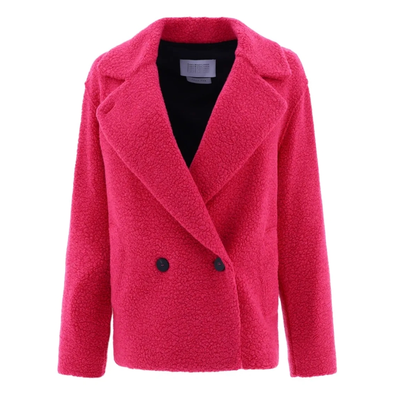 Harris Wharf  Bouclè Coat Pink