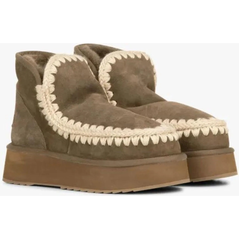 Mou Stiefel Dames Mini Eskimo Platform Boot grün(Image 8)