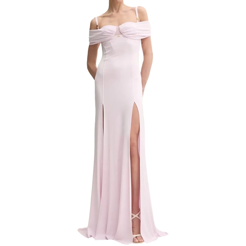 Elisabetta Franchi Robe midi Dresses Quarzo mehrfarbig