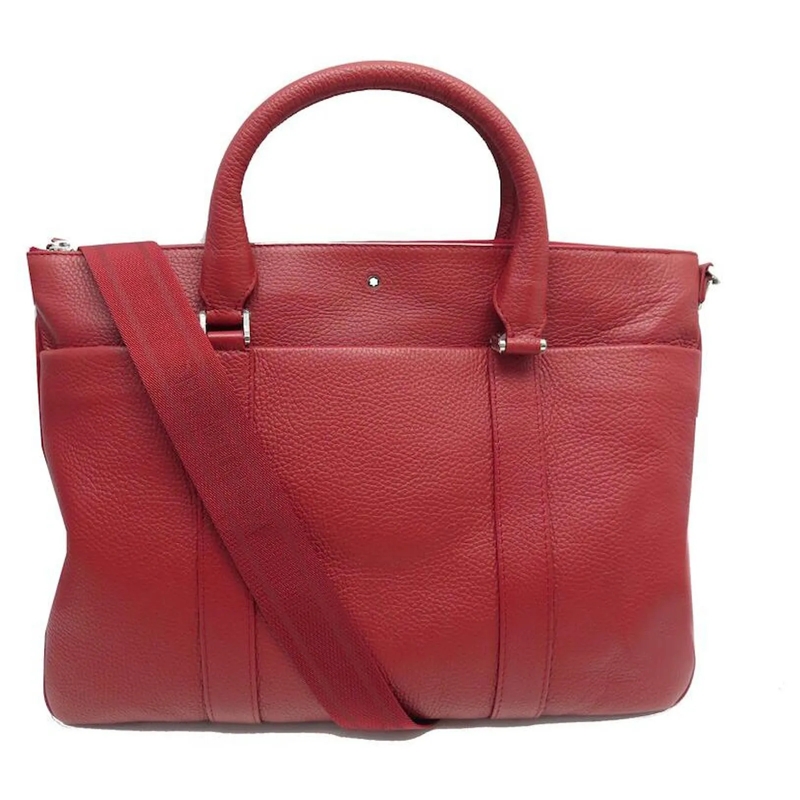 Montblanc Saddle Bag NEUE MONTBLANC SOFT GRAIN LEDER AKTENKOFFERTASCHE  rot