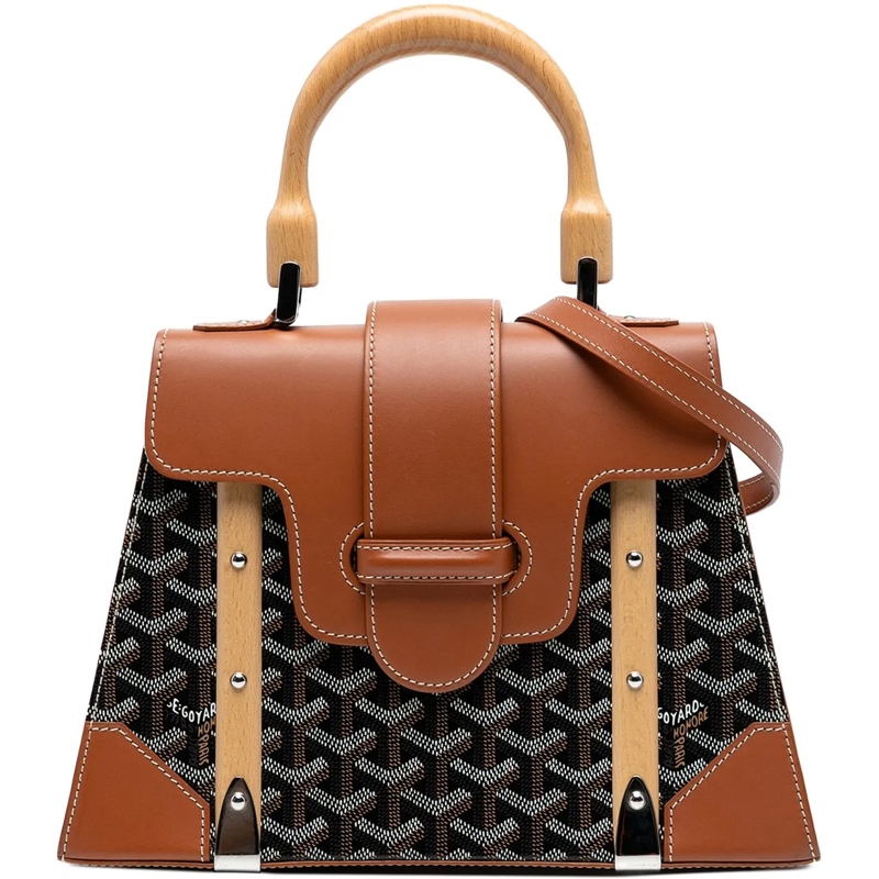 GOYARD Schultertasche Goyardine Saigon Structured PM schwarz