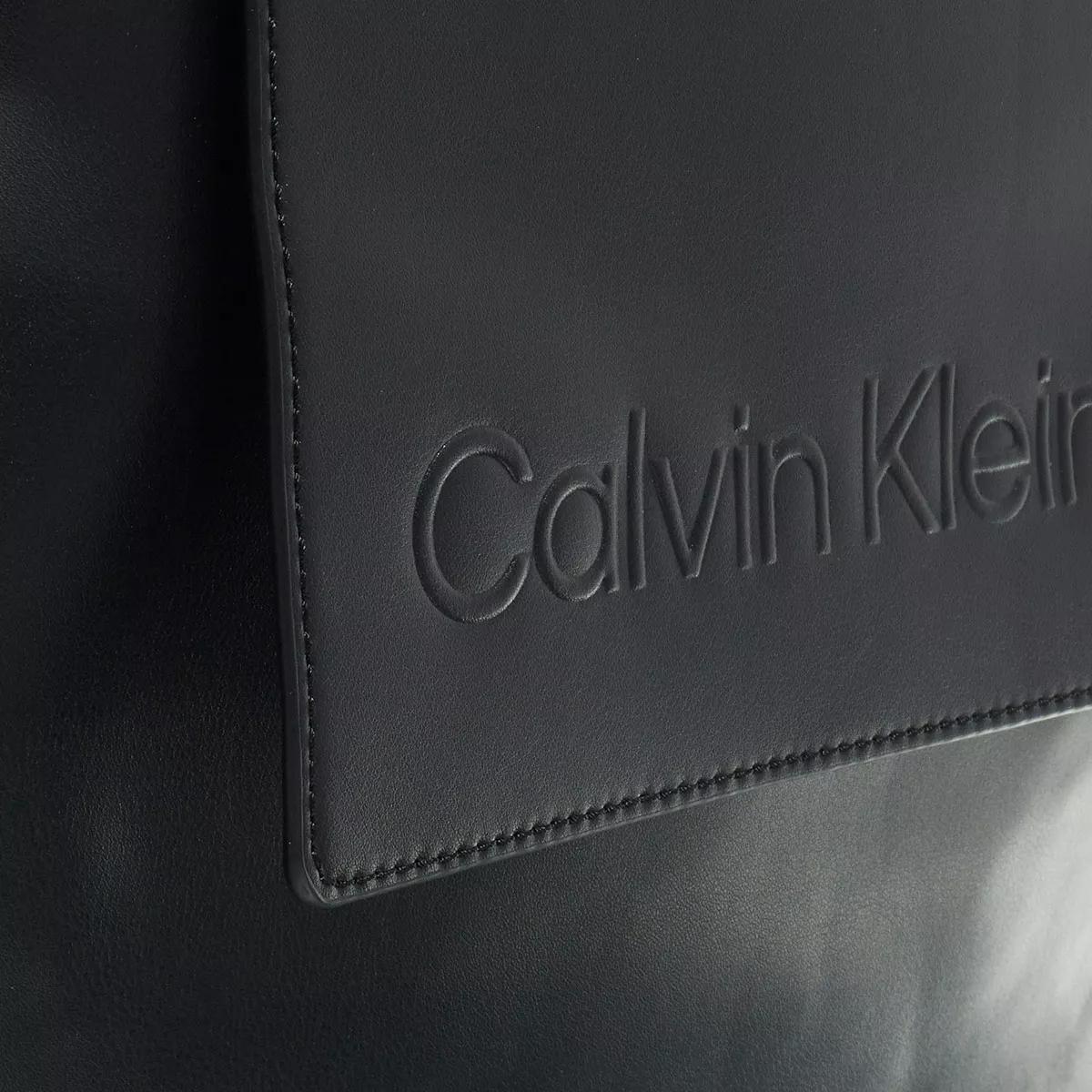 Calvin Klein Shoppers Ck Set Shopper Large in zwart
