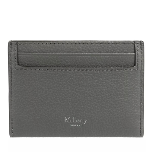 Mulberry Credit Card Holder Leather Charcoal Small Classic Grain Kartenhalter