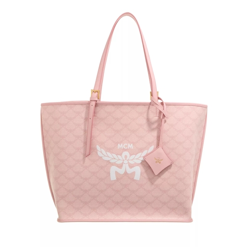 MCM Himmel Lts Shopper Medium Silver Pink Shopping Bag