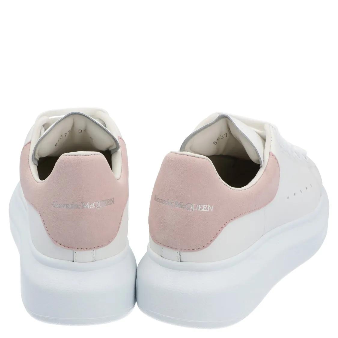 Thumbnail - Alexander McQueen Low-Top Sneaker - White Pink' Larry Sneaker - Gr. 40 (EU) - in Weiß - für Damen