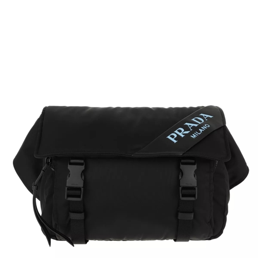 Prada Belt Bag Nylon/Leather Black Crossbody Bag