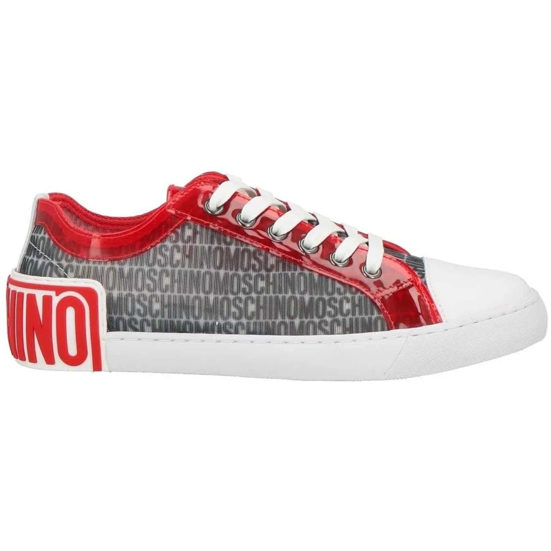 Moschino T-Shirt Moschino Logo Low Top Sneakers weiß