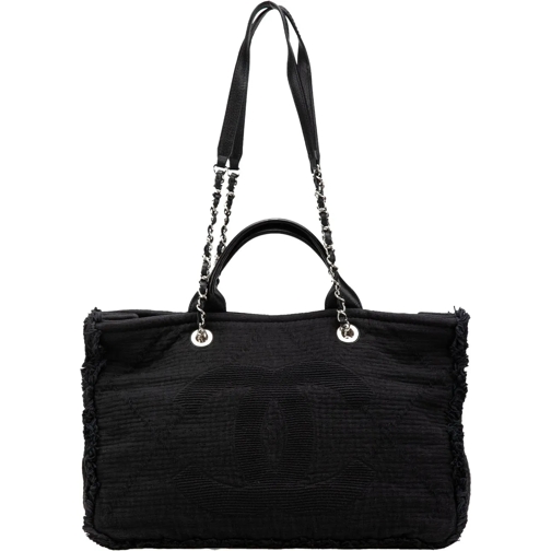 Chanel Fourre-tout 2019 Medium CC Double Face Deauville Tote schwarz