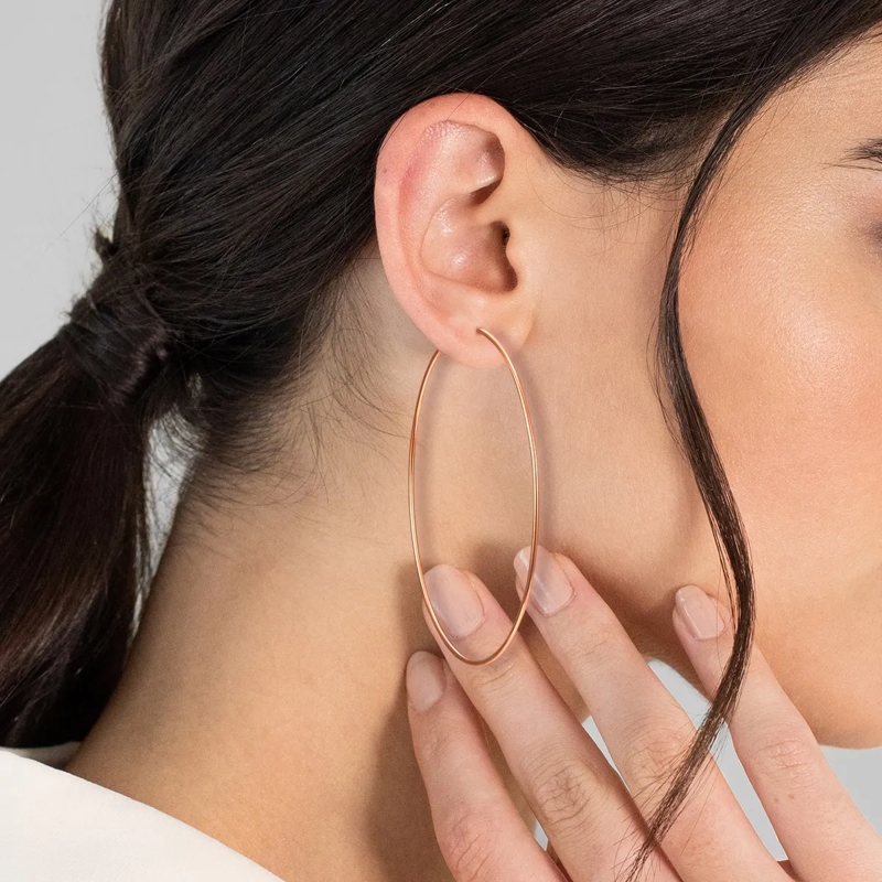 Glanzstücke München Ohrhänger Sterling Silber Creolen rosegold(Image 2)