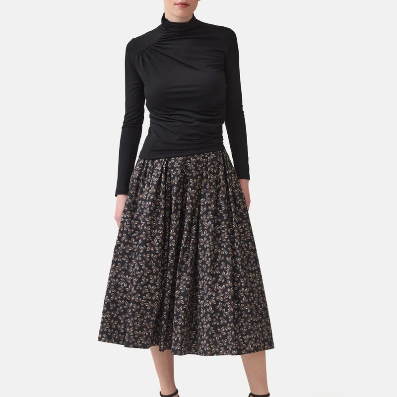 Helene Galwas Longsleeve Figurbetontes Longsleeve LETITIA- Körpernahes Lo schwarz(Image 2)