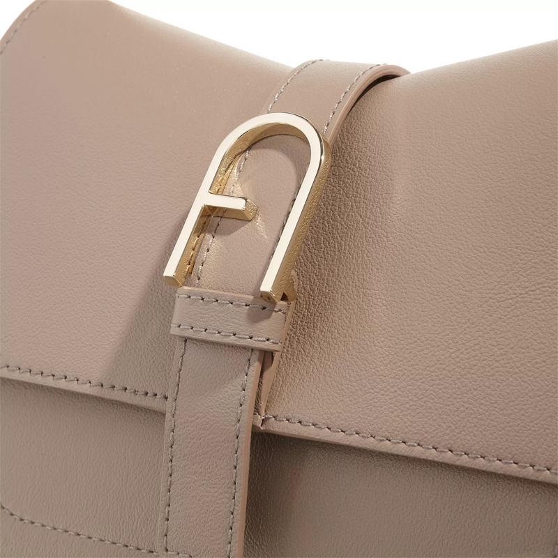 Furla Satchel Furla Flow Mini Top Handle Greige (Image 5)