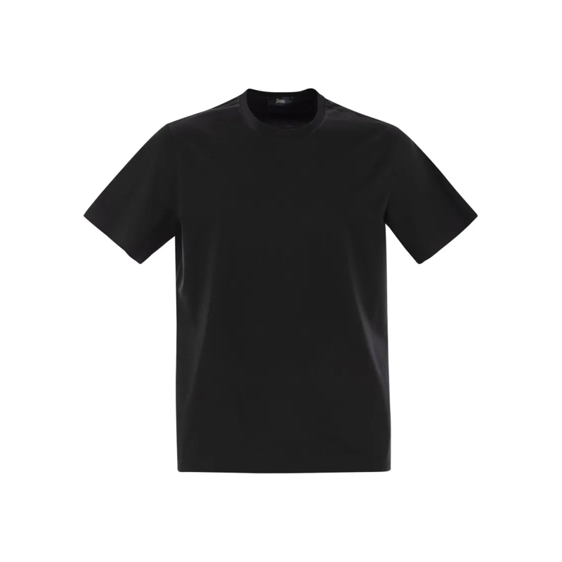 Herno T-Shirt Stretch Cotton Jersey T-Shirt Black