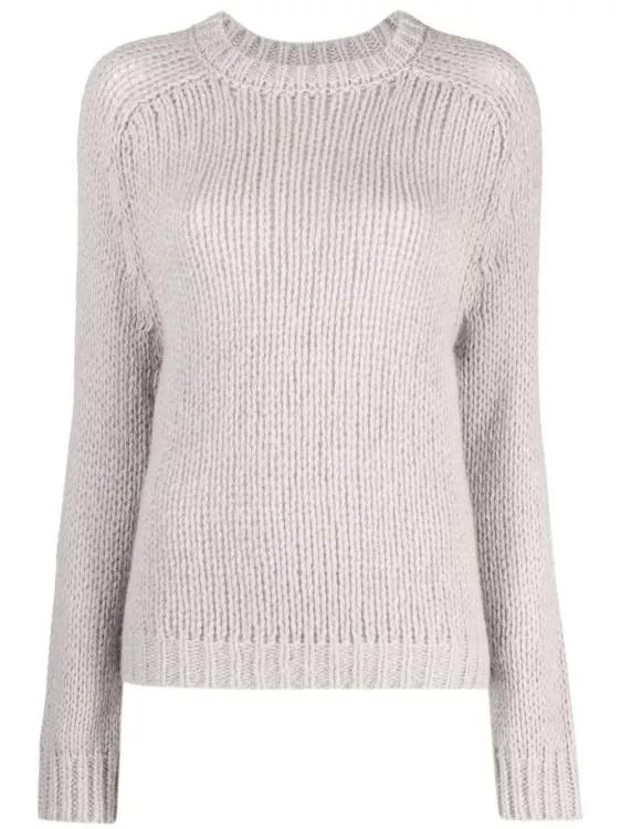 Peserico - Alpaca Wool-Blend Crew-Neck Jumper - Größe 48 - white