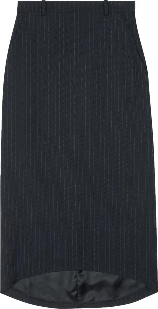 Thumbnail - Balenciaga - Hourglass Pinstripe Pencil Skirt - Größe 38 - schwarz