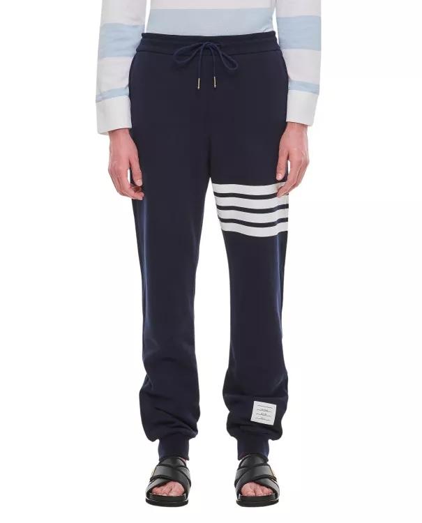 Thom Browne - Classic Sweatpant In Classic Loopback W/ Engineere - Größe 4 - blue